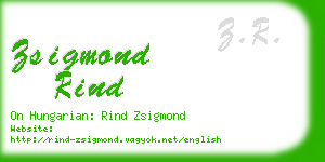zsigmond rind business card